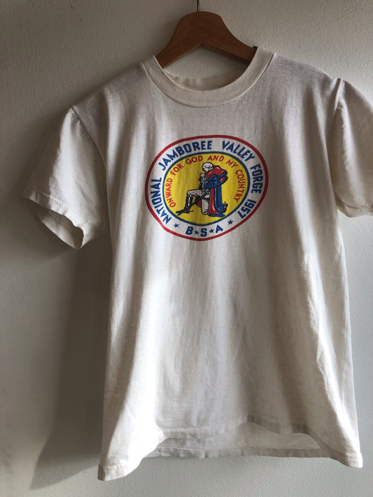 Vintage 1957 Boy Scouts Jamboree T-Shirt - La Lovely Vintage 