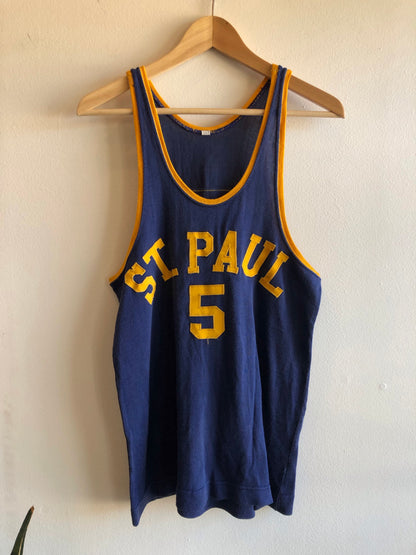 Vintage 1940’s “St. Paul” Basketball Jersey - La Lovely Vintage 