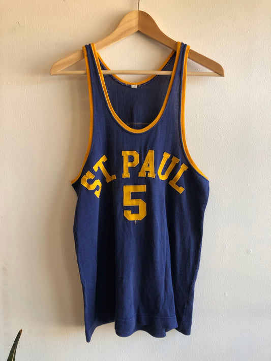 Vintage 1940’s “St. Paul” Basketball Jersey - La Lovely Vintage 