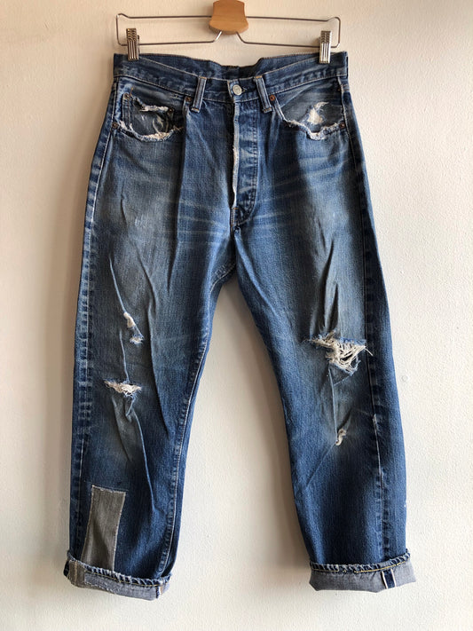 Vintage 1970’s Levi’s 501 Single Stitch Selvedge Denim Jeans - La Lovely Vintage 
