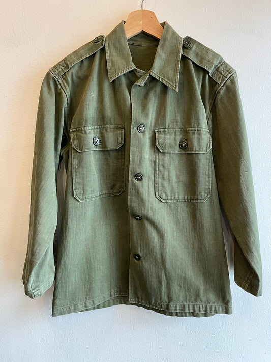 Vintage 1950’s HBT Military Shirt - La Lovely Vintage 