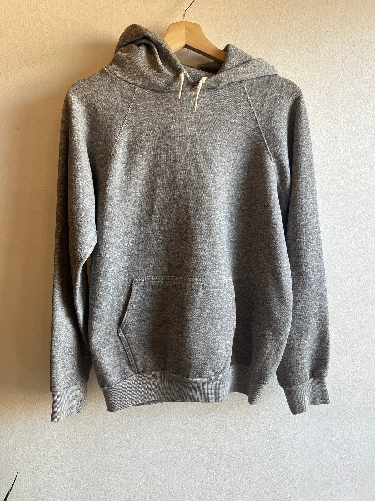 Vintage 1970’s Heather Grey Hooded Sweatshirt - La Lovely Vintage 