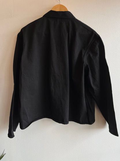 Vintage 1970’s HBT French Black Chore Coat - La Lovely Vintage 