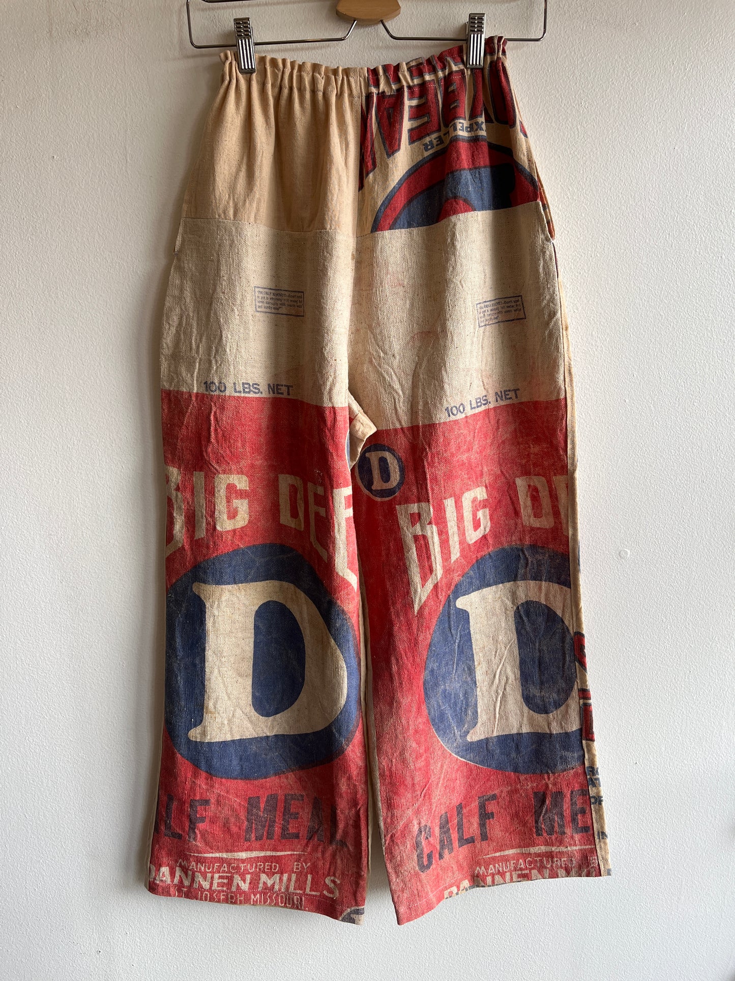 Double Down Vintage -  Adjustable Waist Feedsack Trousers