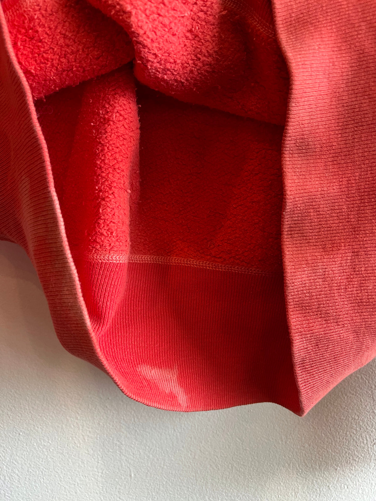 Vintage 1950’s Sunfaded Red Hooded Sweatshirt - La Lovely Vintage 