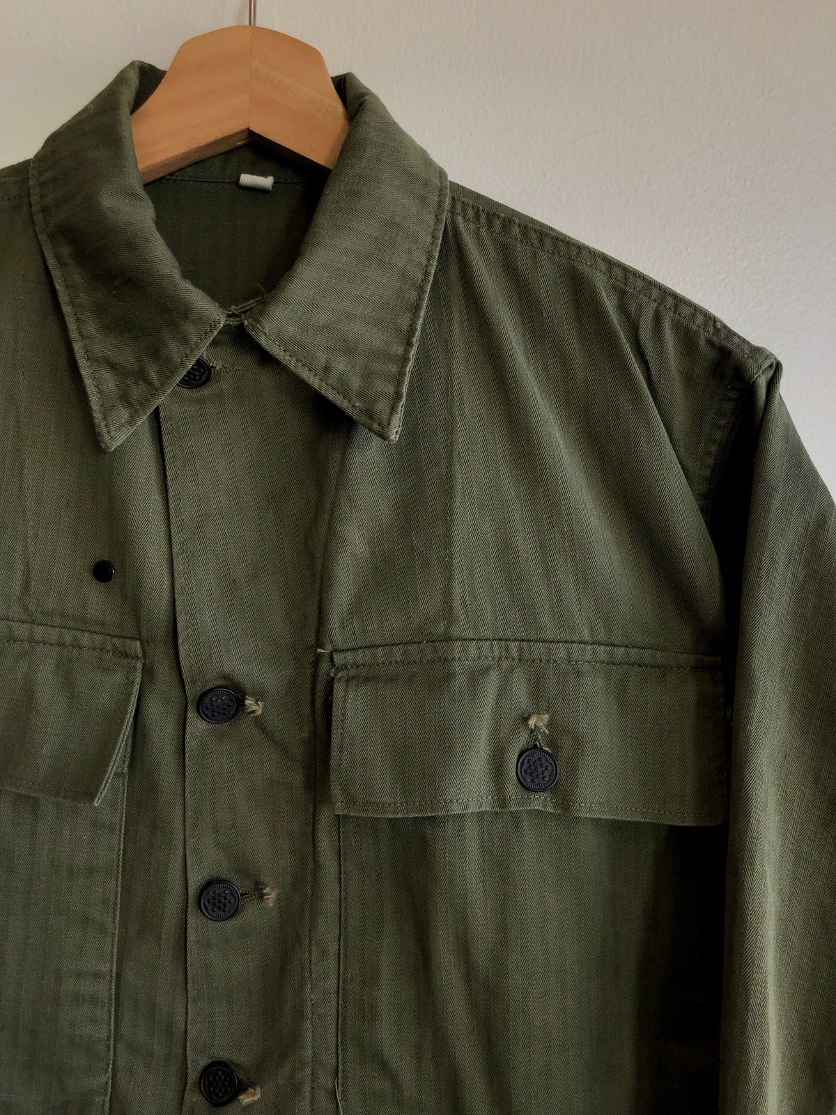Vintage 1940/50’s U.S. Army HBT 13-Star Button Up Shirt - La Lovely Vintage 