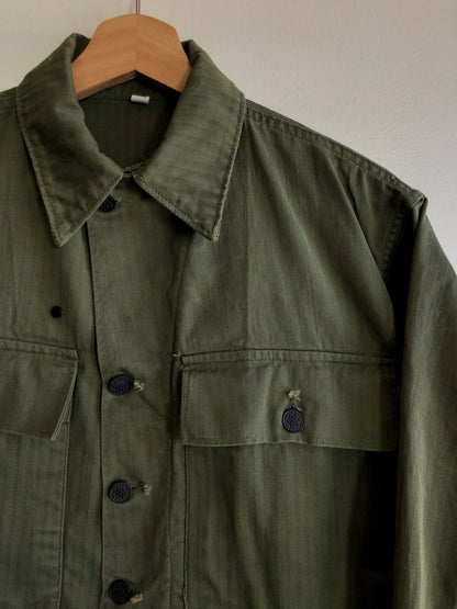 Vintage 1940/50’s U.S. Army HBT 13-Star Button Up Shirt - La Lovely Vintage 