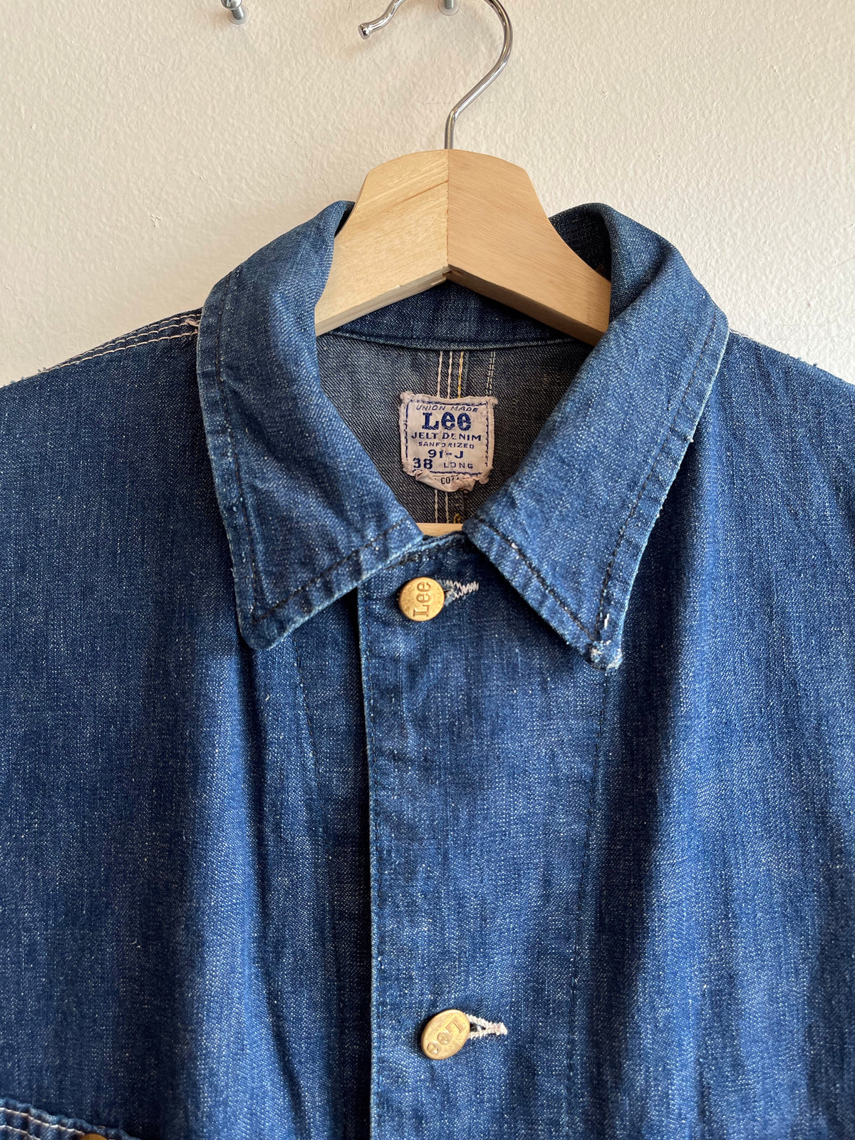 Vintage 1960’s Lee “Jelt Denim” 91-J Chore Jacket
