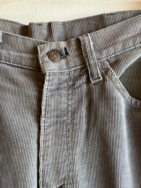 Vintage 1970’s Levi’s 519 Corduroy Pants - Grey