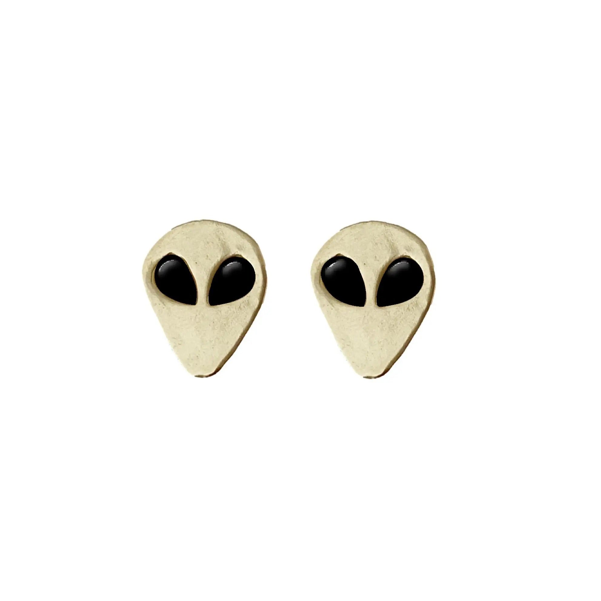 Therese Kuempel Design - Alien Earrings with Black Onyx