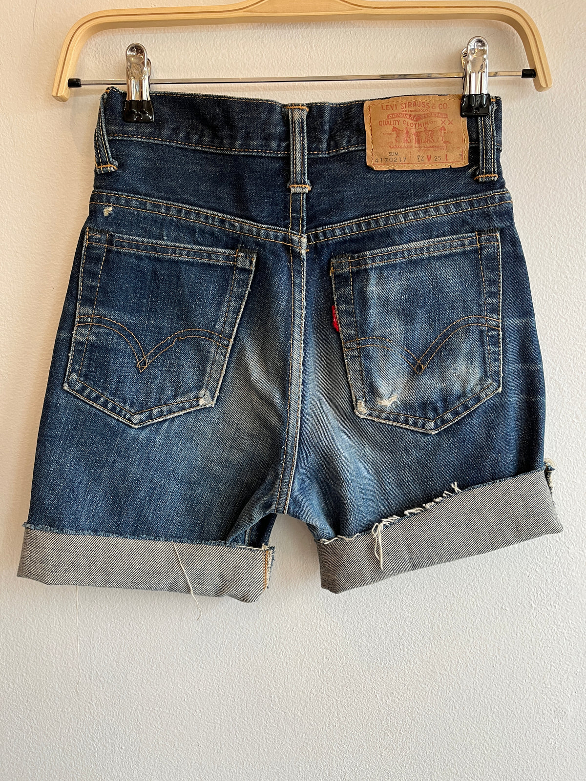 Vintage 1960’s Levi’s “Big E” 4170217 Denim Shorts - La Lovely Vintage 