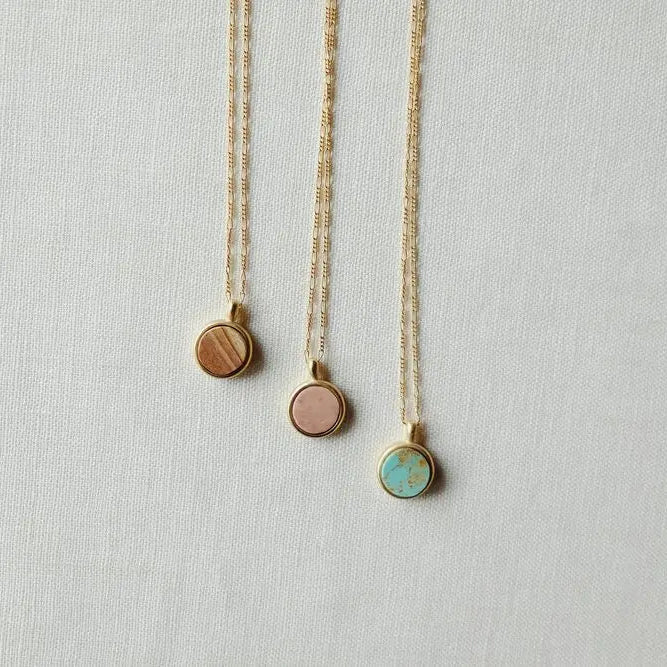 Sarah Safavi Jewelry - Token Round Necklace - La Lovely Vintage 