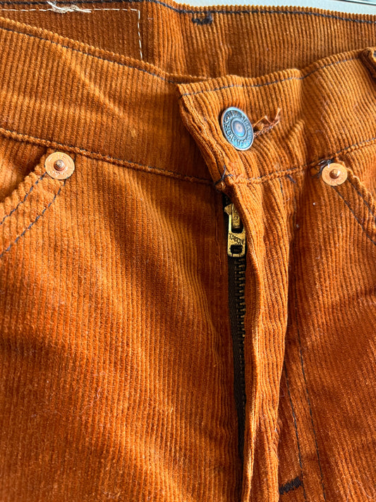 Vintage 1970’s Levi’s Deadstock Corduroy Pants - Orange - La Lovely Vintage 