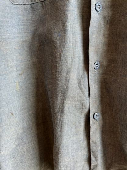 Vintage 1960’s Short Sleeve USN Chambray Button Up Shirt