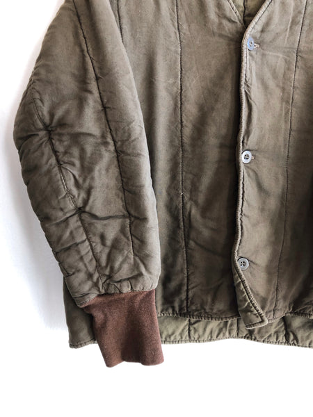 Vintage 1970’s Czech Military Quilted Liner Jacket
