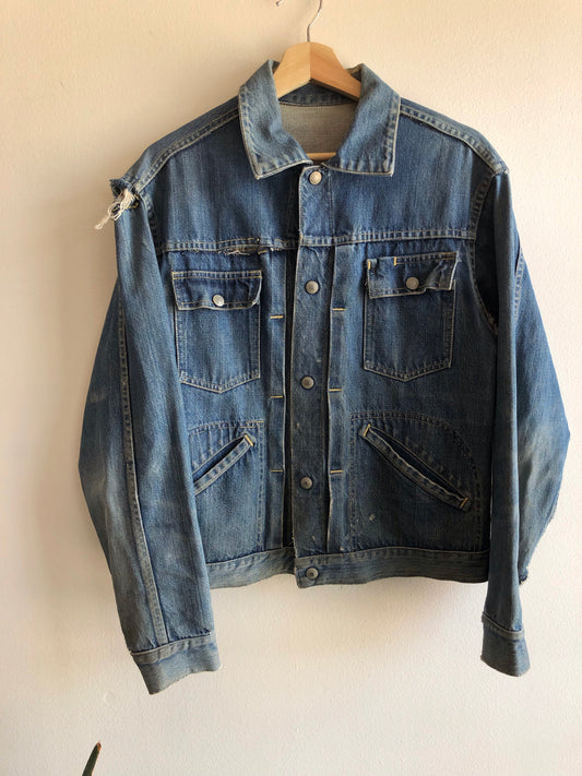 Vintage 1950/1960’s Foremost Snap Selvedge Denim Trucker Jacket - La Lovely Vintage 