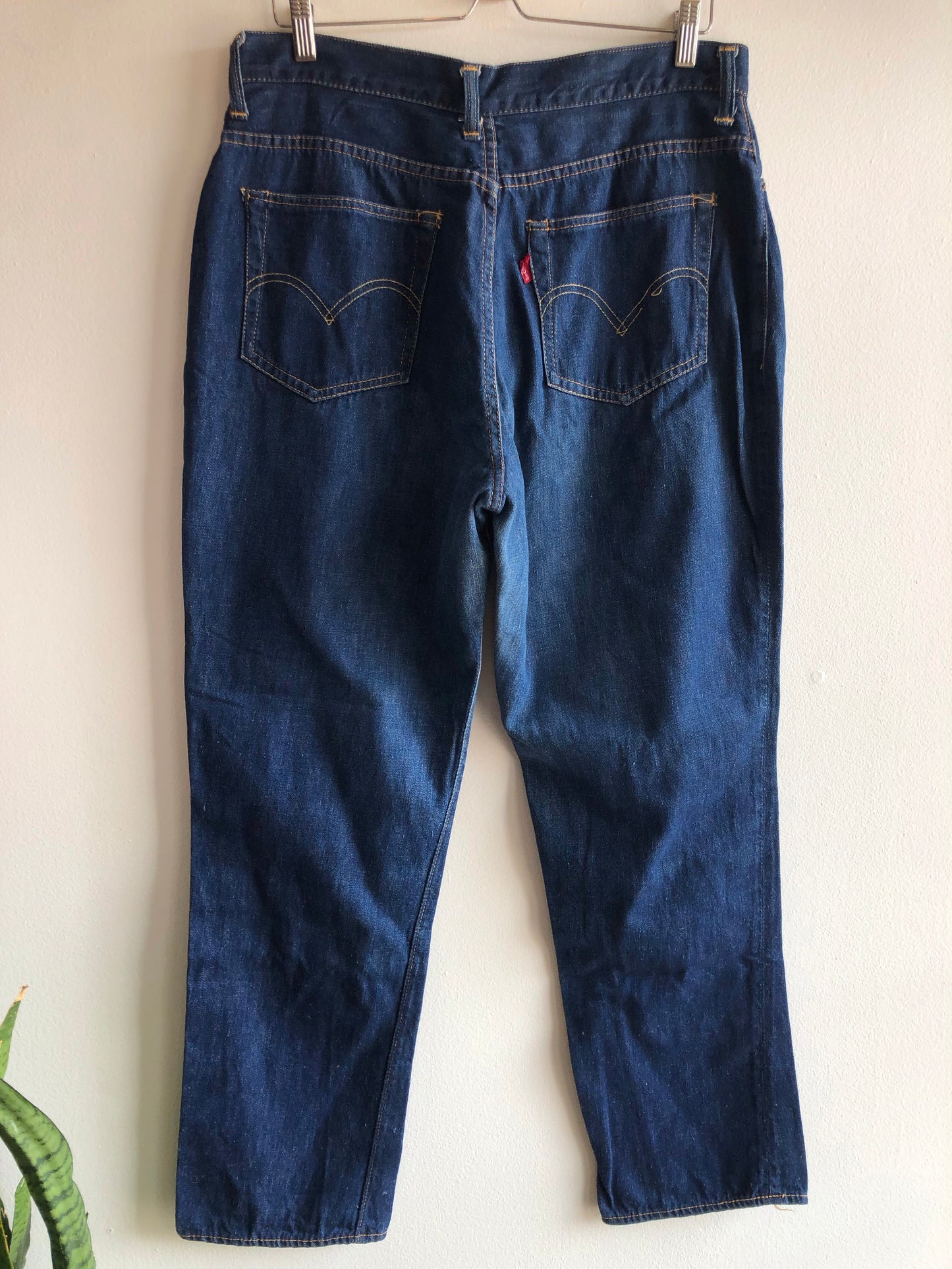 Reserve for Sarah Vintage 1950’s Levi’s Big E 701 Hidden Rivet Denim Jeans - La Lovely Vintage 