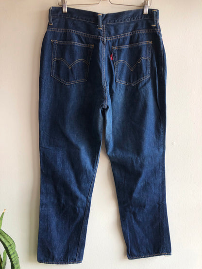 Reserve for Sarah Vintage 1950’s Levi’s Big E 701 Hidden Rivet Denim Jeans - La Lovely Vintage 