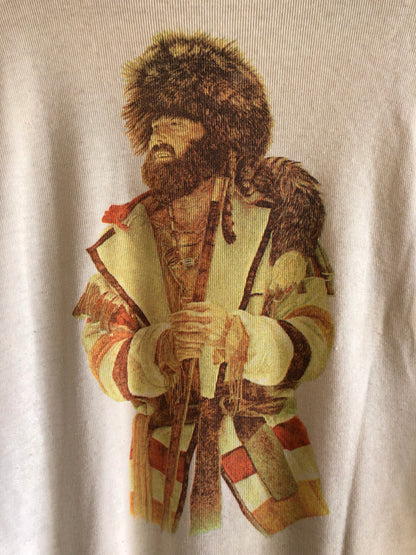 Vintage 1970’s Healthknit “Jeremiah Johnson(?)” Print Thermal Henley - La Lovely Vintage 