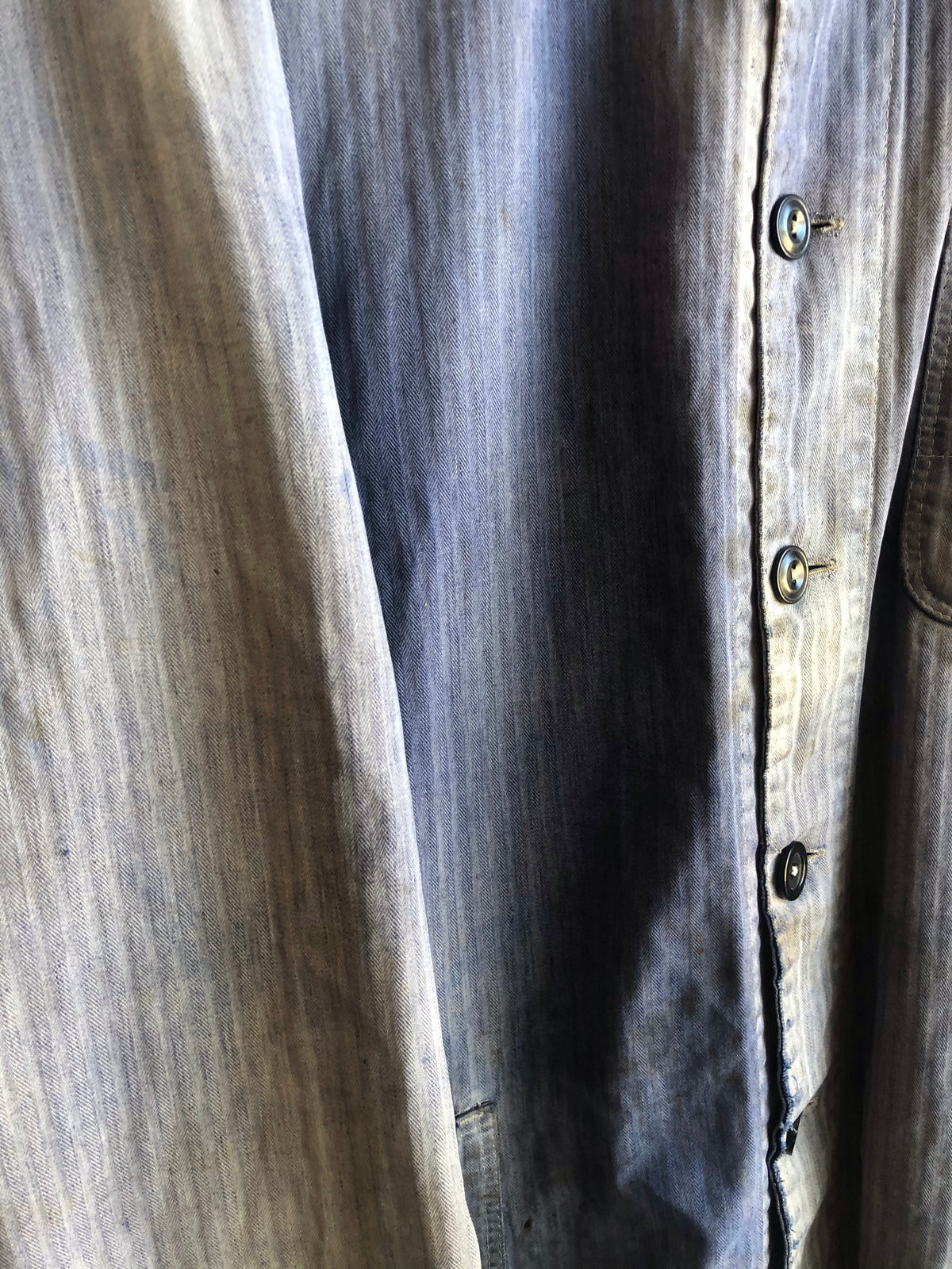 Vintage 1960’s Sun-Faded French Chore Coat - La Lovely Vintage 