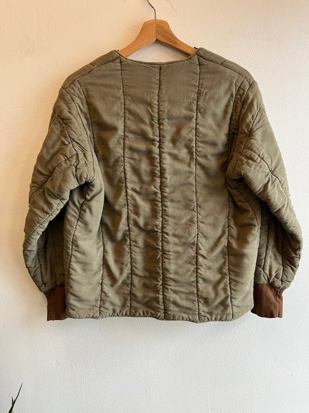 Vintage 1970’s Czech Military Quilted Liner Jacket