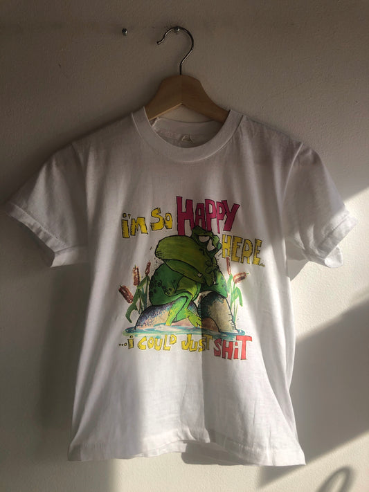 Vintage 1970’s “Roach” Iron-on Frog Tee - La Lovely Vintage 
