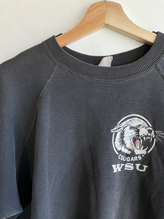 Vintage 1950’s Washington State University Short-Sleeve Sweatshirt - La Lovely Vintage 