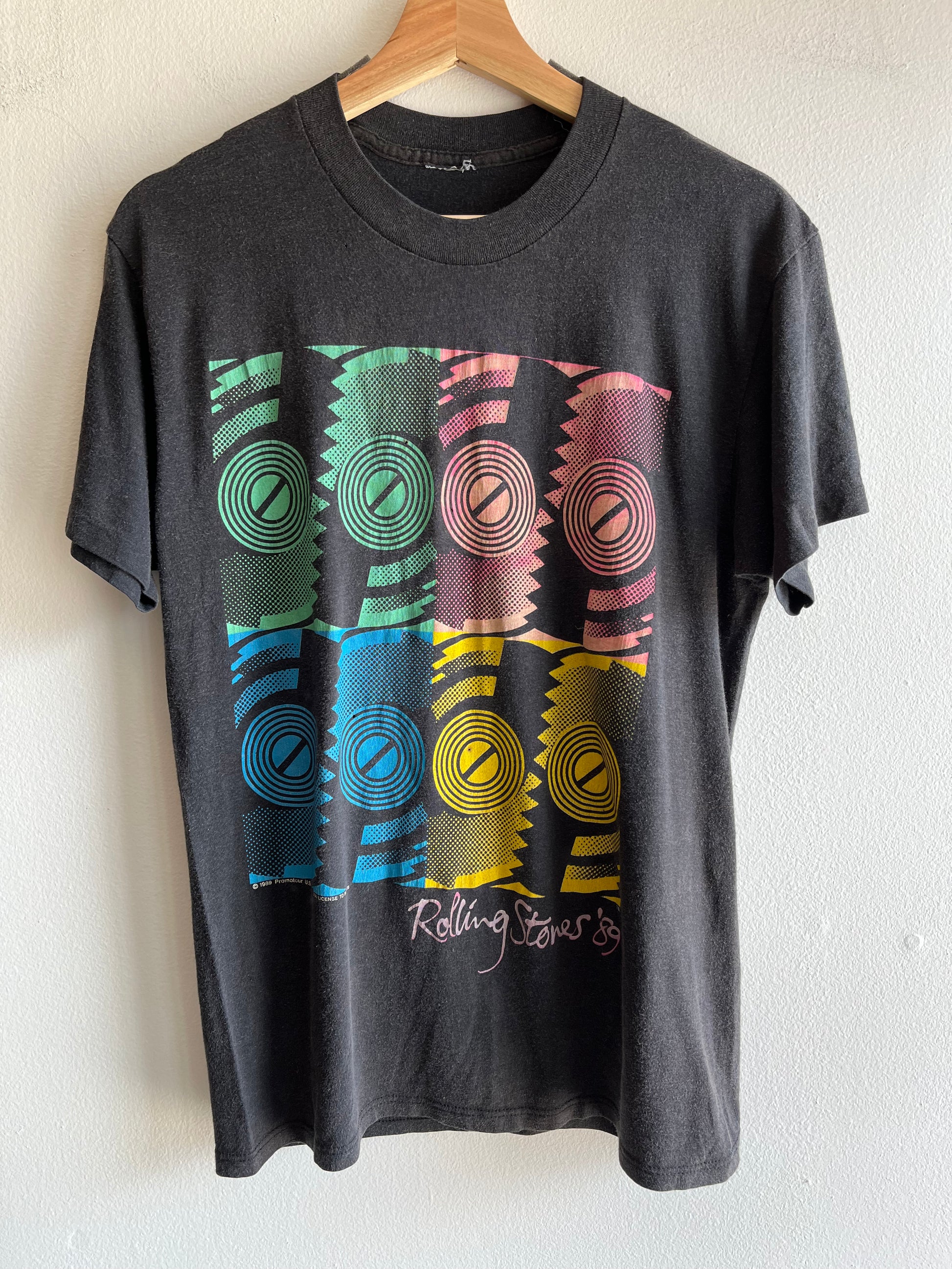 Authentic 1989 Rolling Stones “Steel Wheels” Tour T-Shirt - La Lovely Vintage 