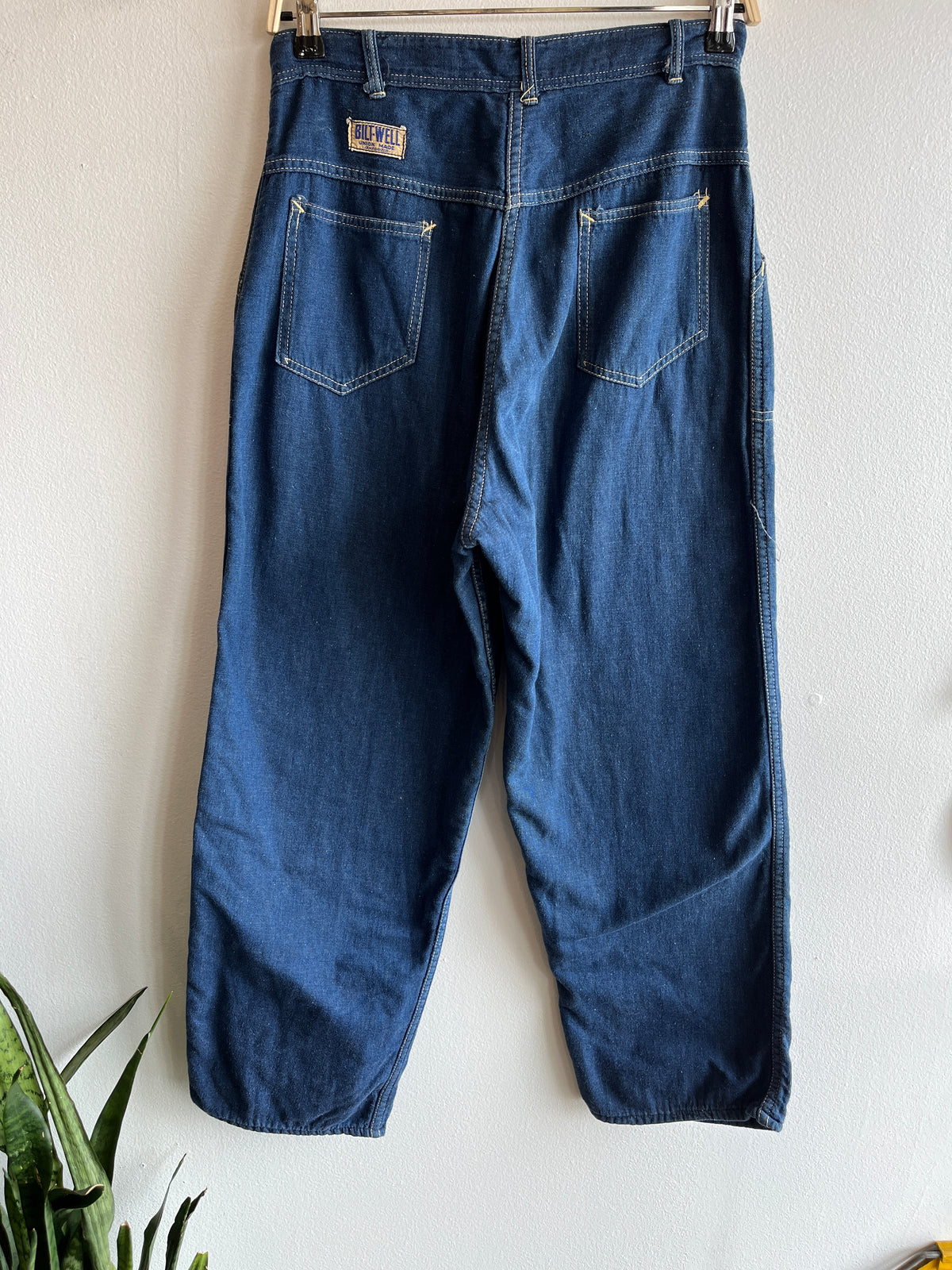 Vintage 1940/1950’s Bilt-Well Flannel Lined Denim Side-Zip Jeans
