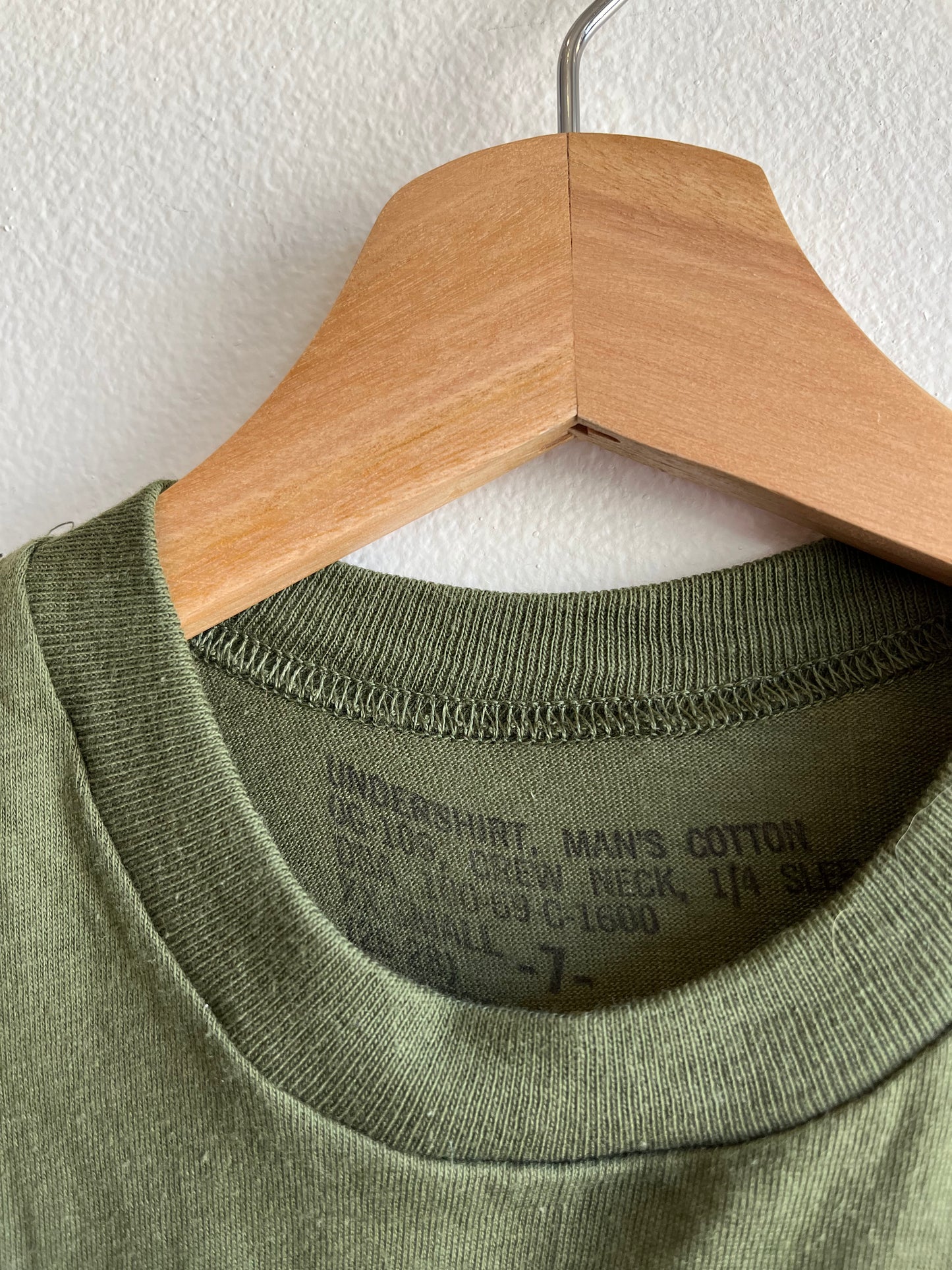Vintage 1960’s Military Issue Green T-Shirt - La Lovely Vintage 
