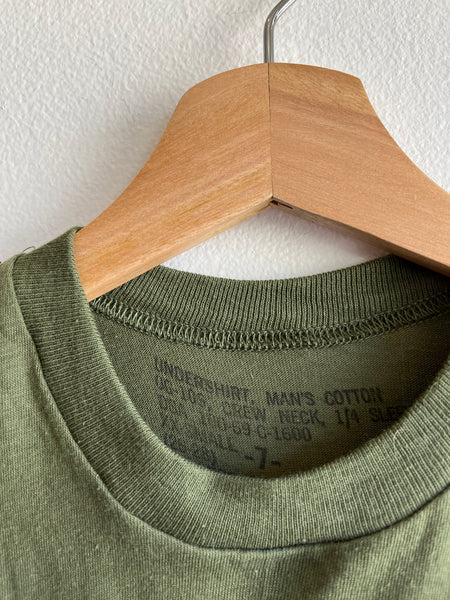 Vintage 1960’s Military Issue Green T-Shirt