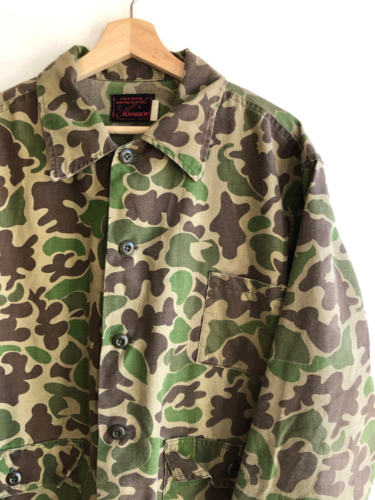 Vintage 1960’s Duck Camo Hunting Chore Coat - La Lovely Vintage 