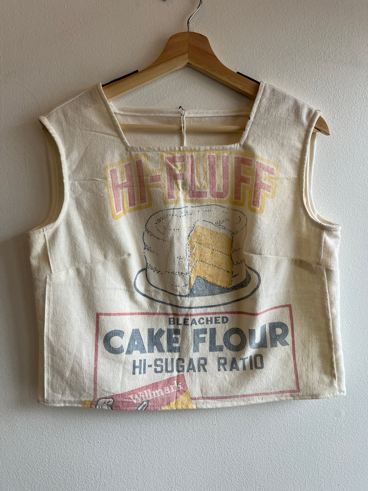 Trash Textiles - Handmade Antique Feedsack Blouse/Shirt - La Lovely Vintage 
