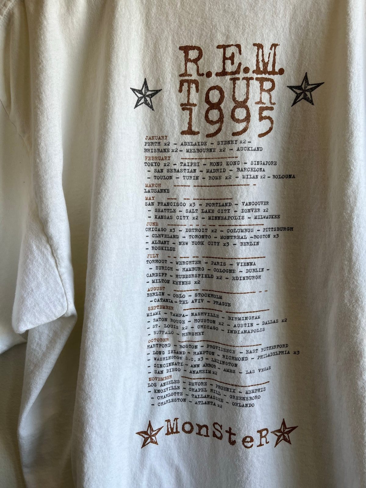 Vintage 1995 R.E.M. Tour T-Shirt - La Lovely Vintage 
