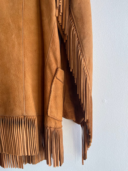 Vintage 1950’s Levi’s Shorthorn Suede and Cowhide Fringe Jacket