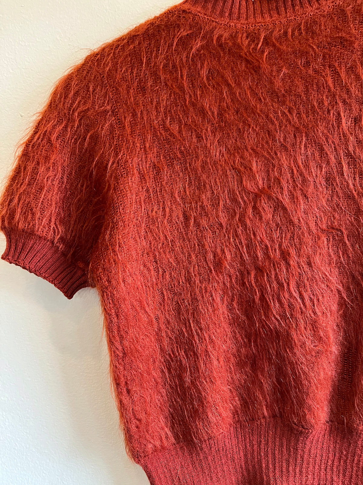 Vintage 1930’s Mohair Short Sleeve Sweater