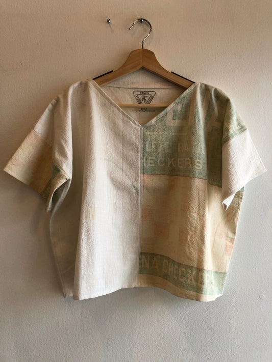 Vintage Feed Sack Custom DDV Shirt - La Lovely Vintage 