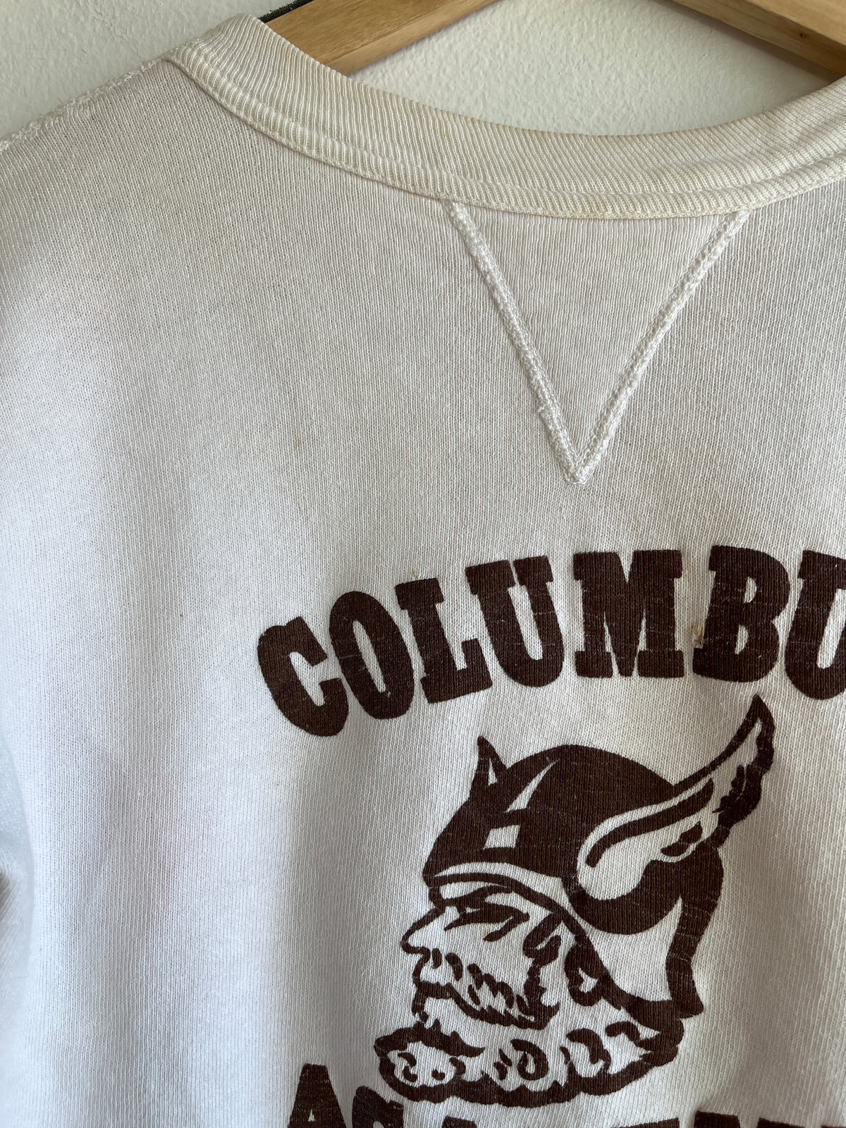 Vintage 1950’s Columbus Academy “V-Stitch” Sweatshirt