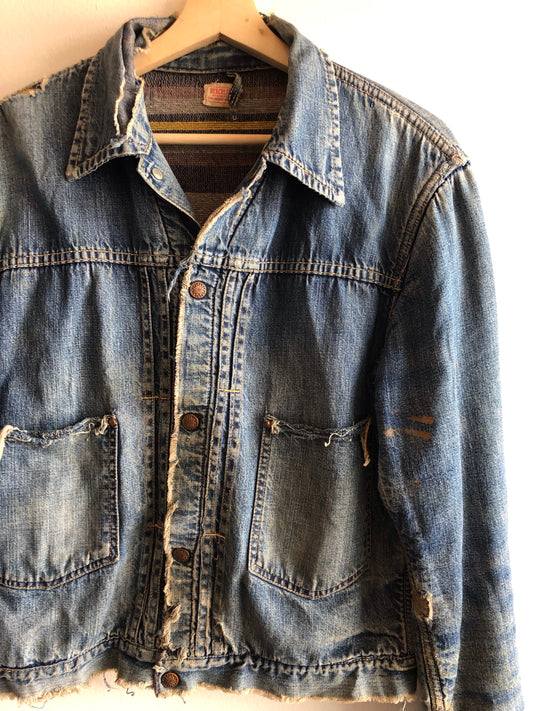 Vintage 1940/1950’s Hercules Blanket-Lined Type 2 Denim Jacket - La Lovely Vintage 