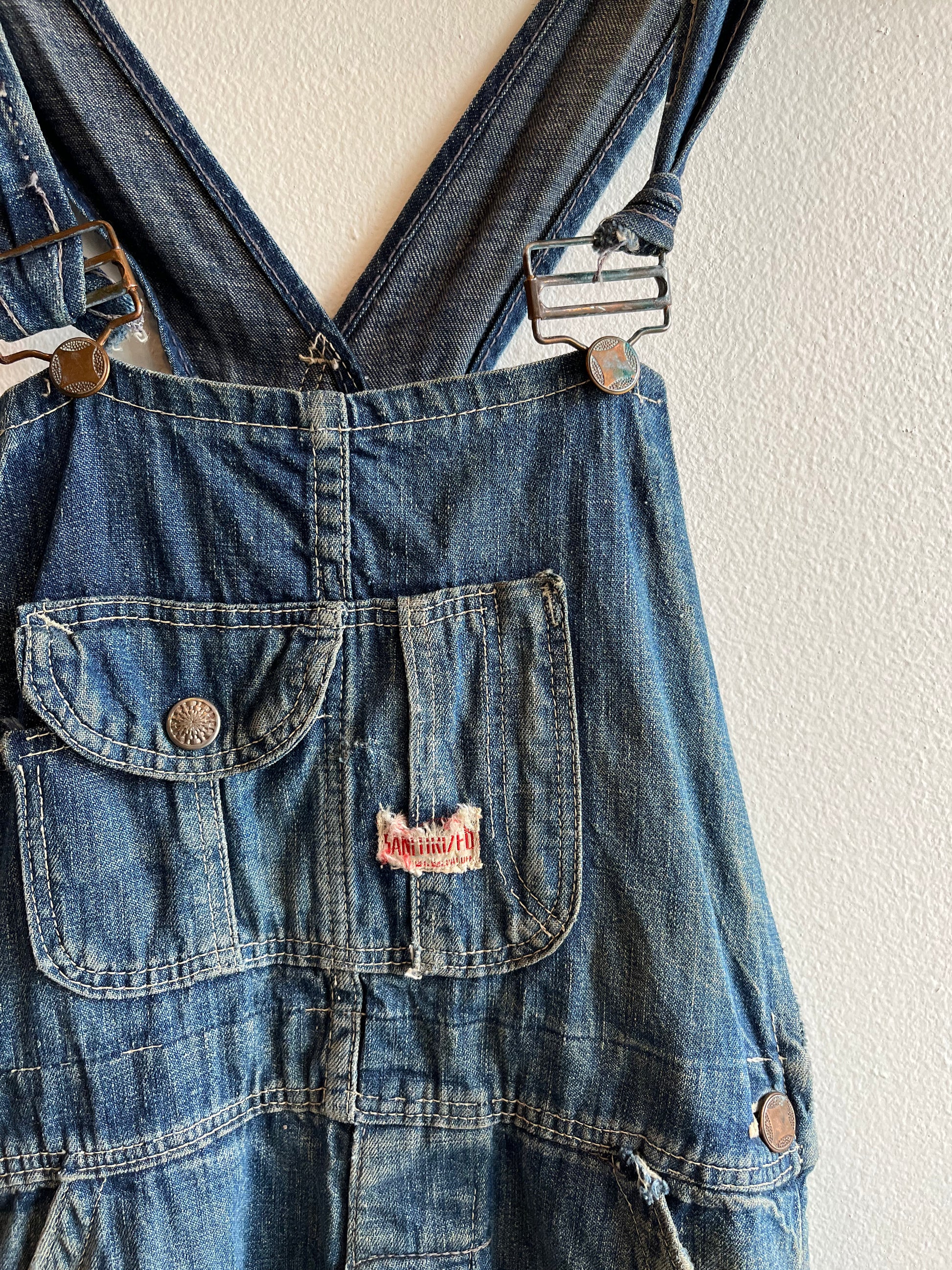 Vintage 1940’s Unbranded Denim Overalls - La Lovely Vintage 