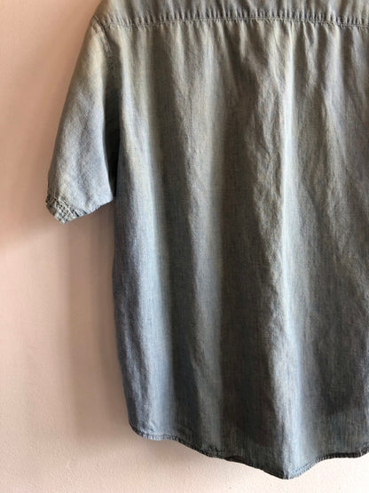 Vintage 1950’s Selvedge Chambray Button Up Shirt - La Lovely Vintage 