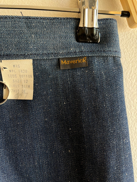 Vintage 1970’s “Young Maverick” Bell Bottom Denim Jeans