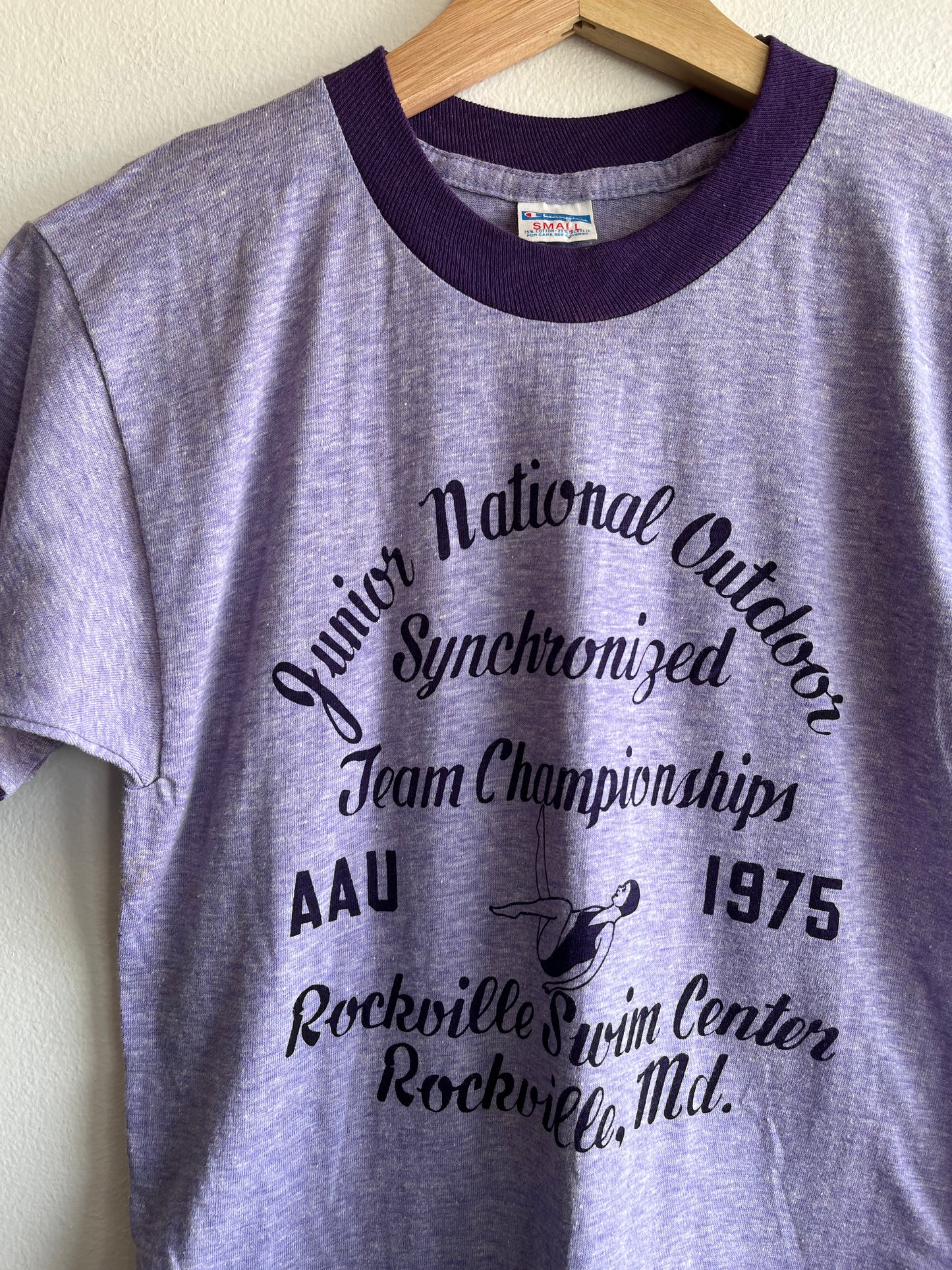 Vintage 1975 Champion Synchronized Swimming T-Shirt