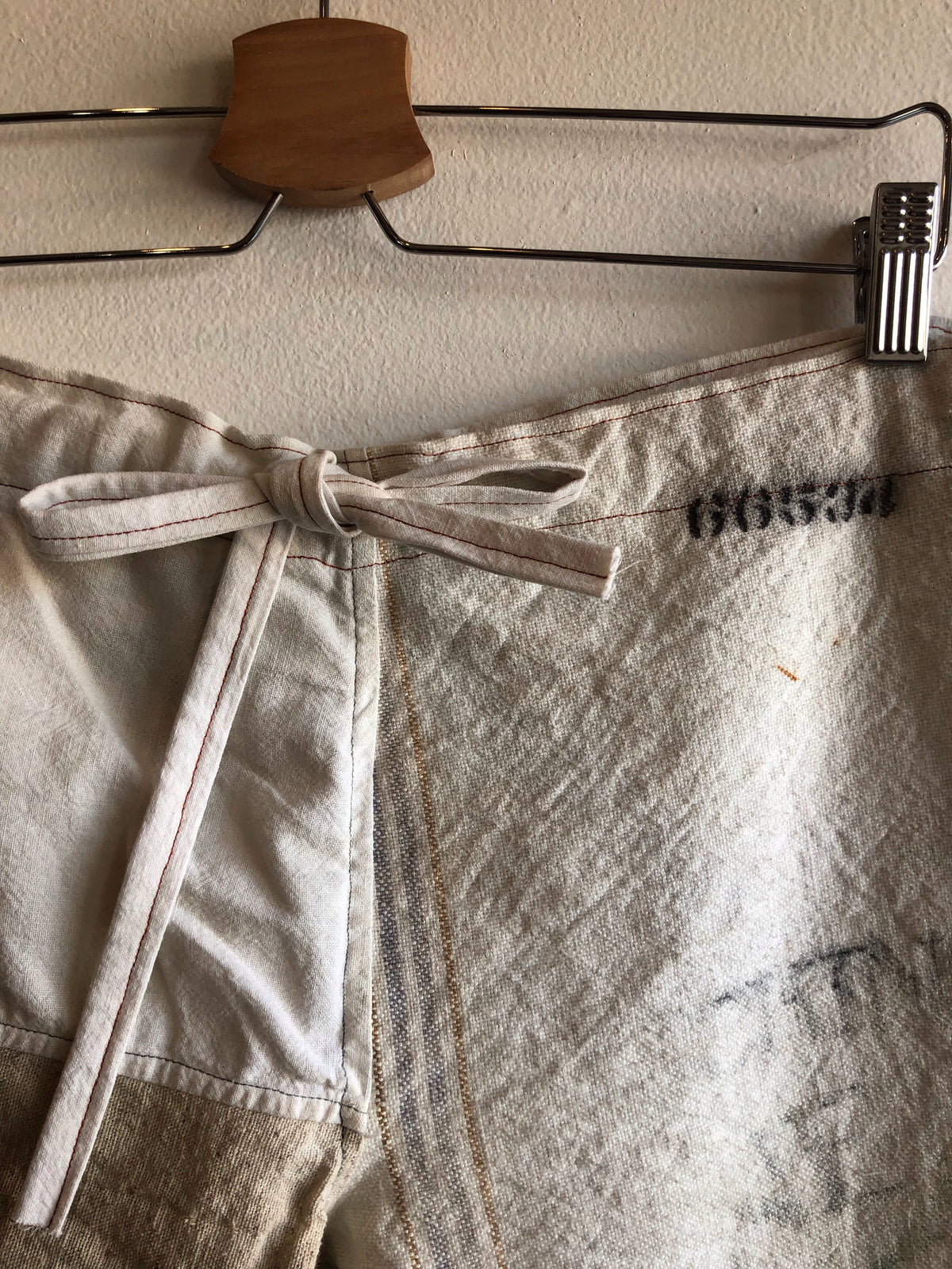 Double Down -  Feedsack Trousers w/ Adjustable Tie at Waist - La Lovely Vintage 