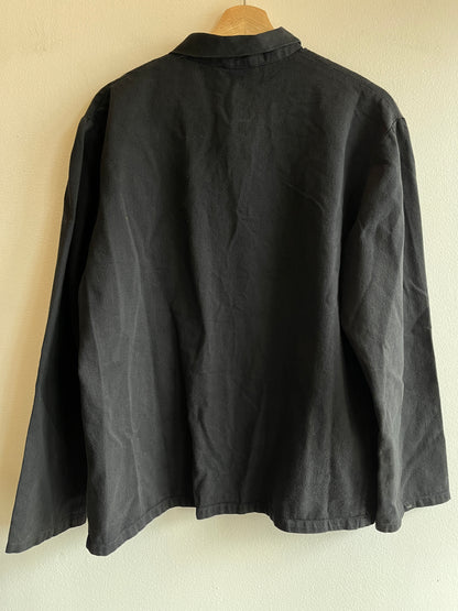 Vintage 1970/80’s Black French Chore Coat - La Lovely Vintage 