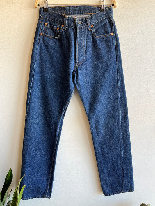 Vintage 1980’s Levi’s 501 Dark Denim Jeans