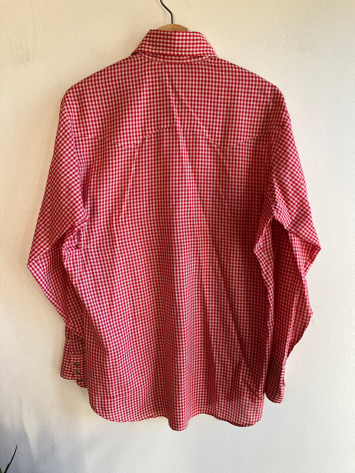 Vintage 1970/80’s Levi’s Gingham Pearl Snap Button-Up Shirt - La Lovely Vintage 