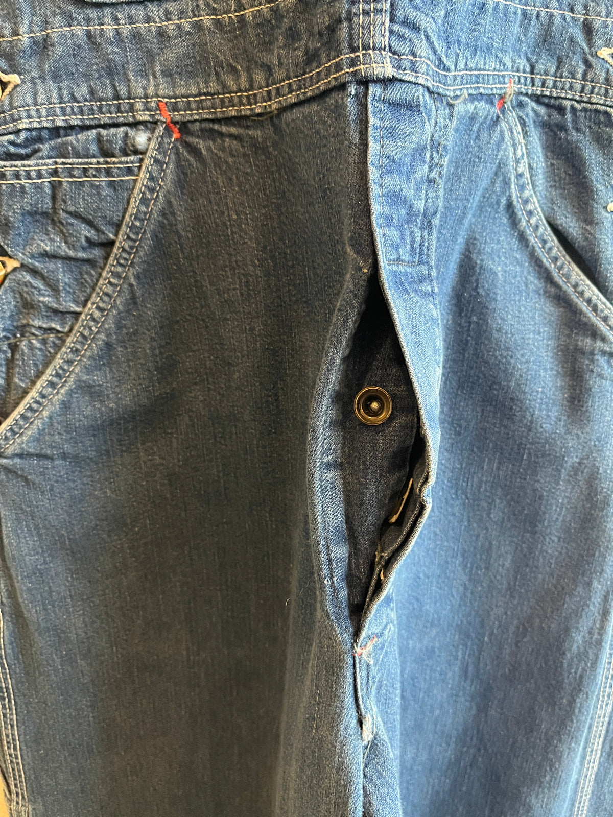 Vintage 1960’s Red Camel Denim Lowback Overalls
