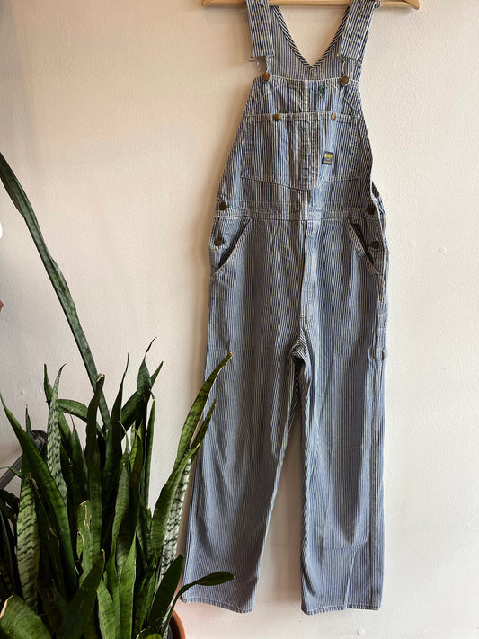 Vintage 1970’s Osh Kosh B’Gosh Hickory Stripe Denim Overalls - La Lovely Vintage 