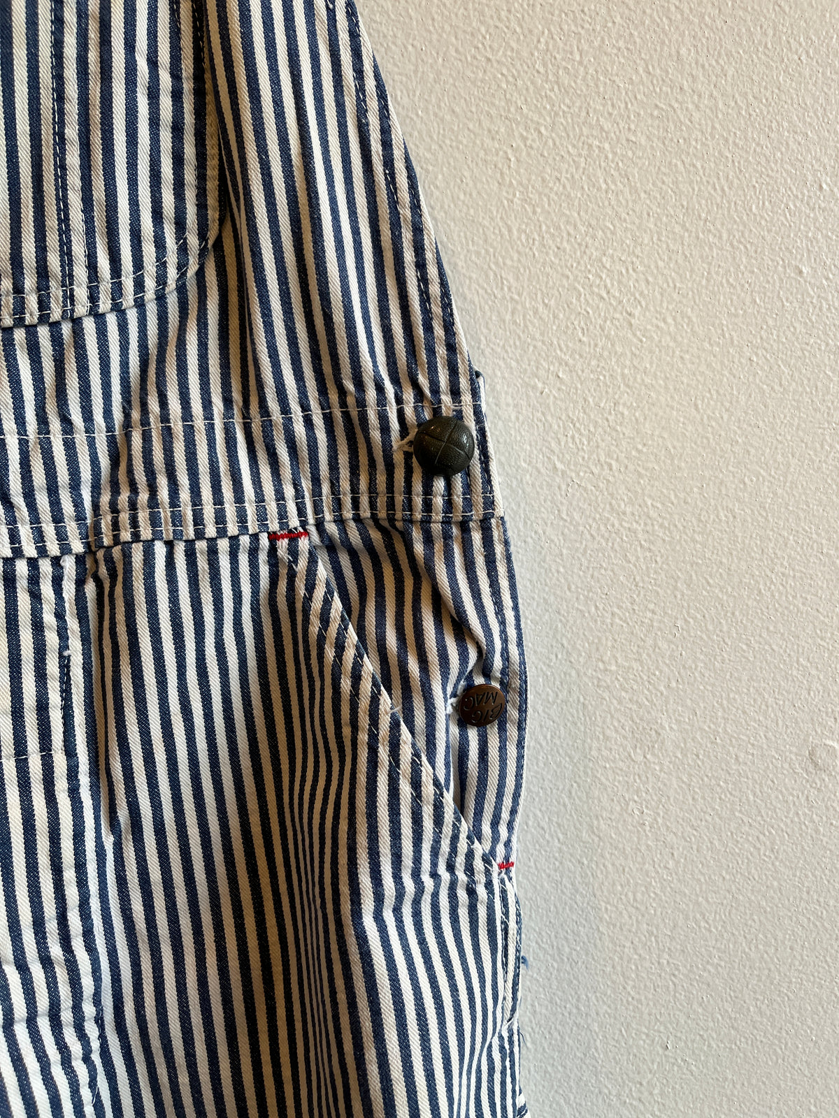 Vintage 1960/1970’s Big Mac Hickory Stripe Denim Overalls